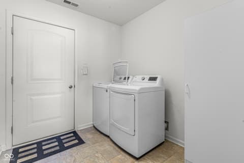 Laundry room at 7263 Blue Ridge Drive, Noblesville, IN