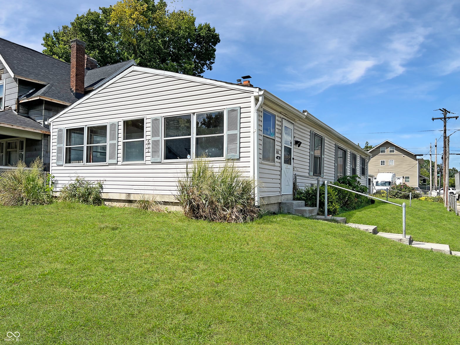 Front exterior at 602 Eugene Street, Indianapolis, IN