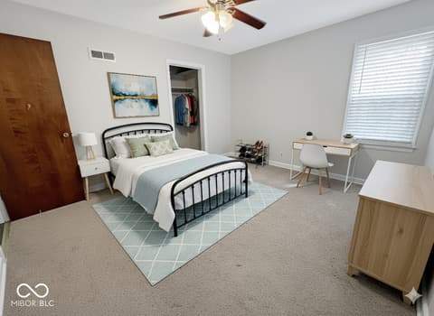 Bedroom at 602 Eugene Street, Indianapolis, IN