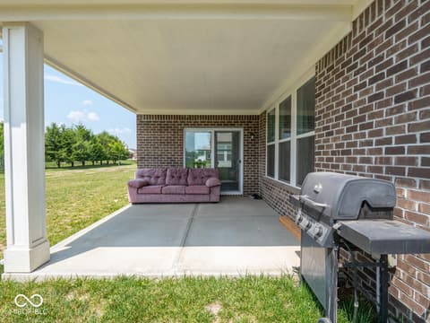 Outdoor living area at 7241 Glen Park Lane, Indianapolis, IN