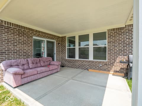 Outdoor living area at 7241 Glen Park Lane, Indianapolis, IN