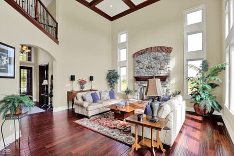 Living room at 523 S 700 E, Whitestown, IN