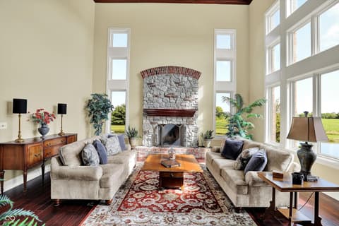 Living room at 523 S 700 E, Whitestown, IN