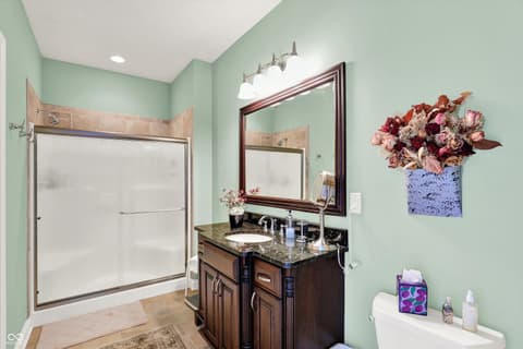 Bathroom at 523 S 700 E, Whitestown, IN