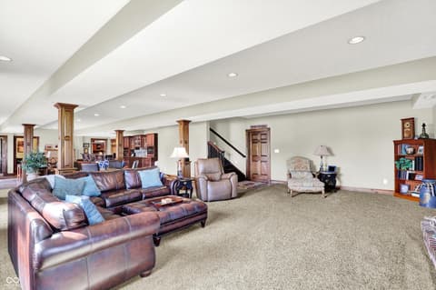 Living room at 523 S 700 E, Whitestown, IN