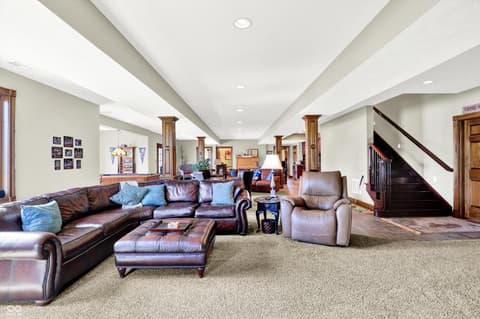 Living room at 523 S 700 E, Whitestown, IN