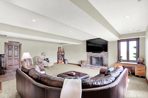 Living room at 523 S 700 E, Whitestown, IN