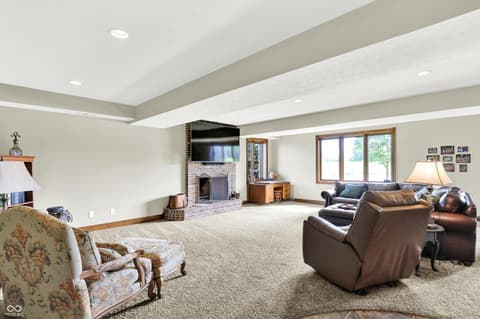 Living room at 523 S 700 E, Whitestown, IN