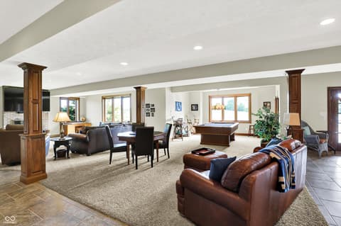 Living room at 523 S 700 E, Whitestown, IN