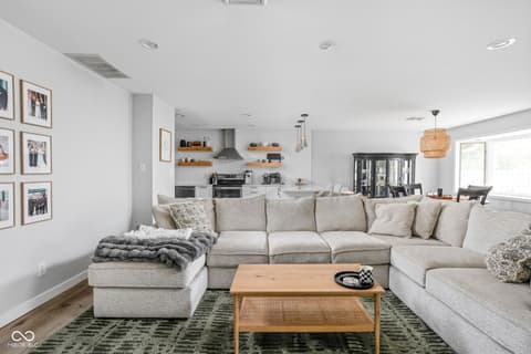 Living room at 612 Kinzer Avenue, Carmel, IN