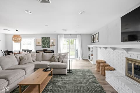 Living room at 612 Kinzer Avenue, Carmel, IN