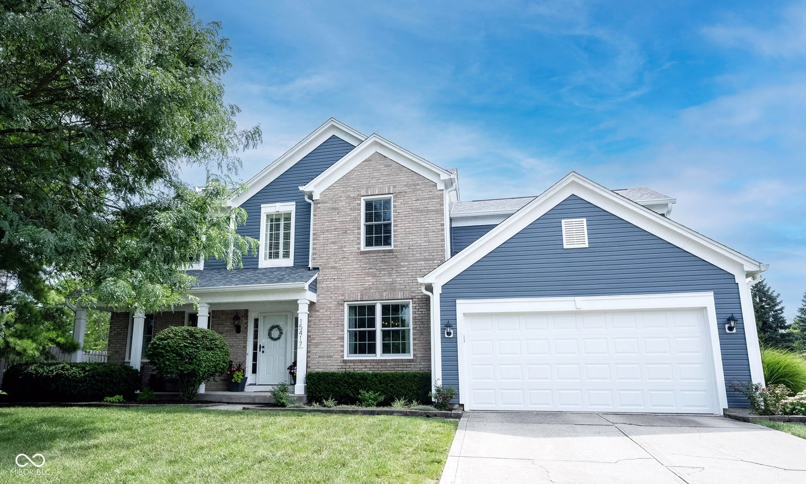 Front exterior at 15417 Cornflower Court, Westfield, IN