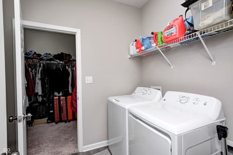 Laundry room at 8108 Nik Street, Brownsburg, IN
