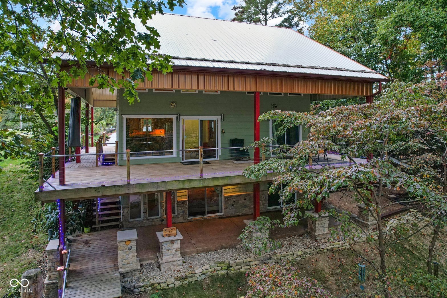 Backyard at 7437 Center Lake Road, Nineveh, IN