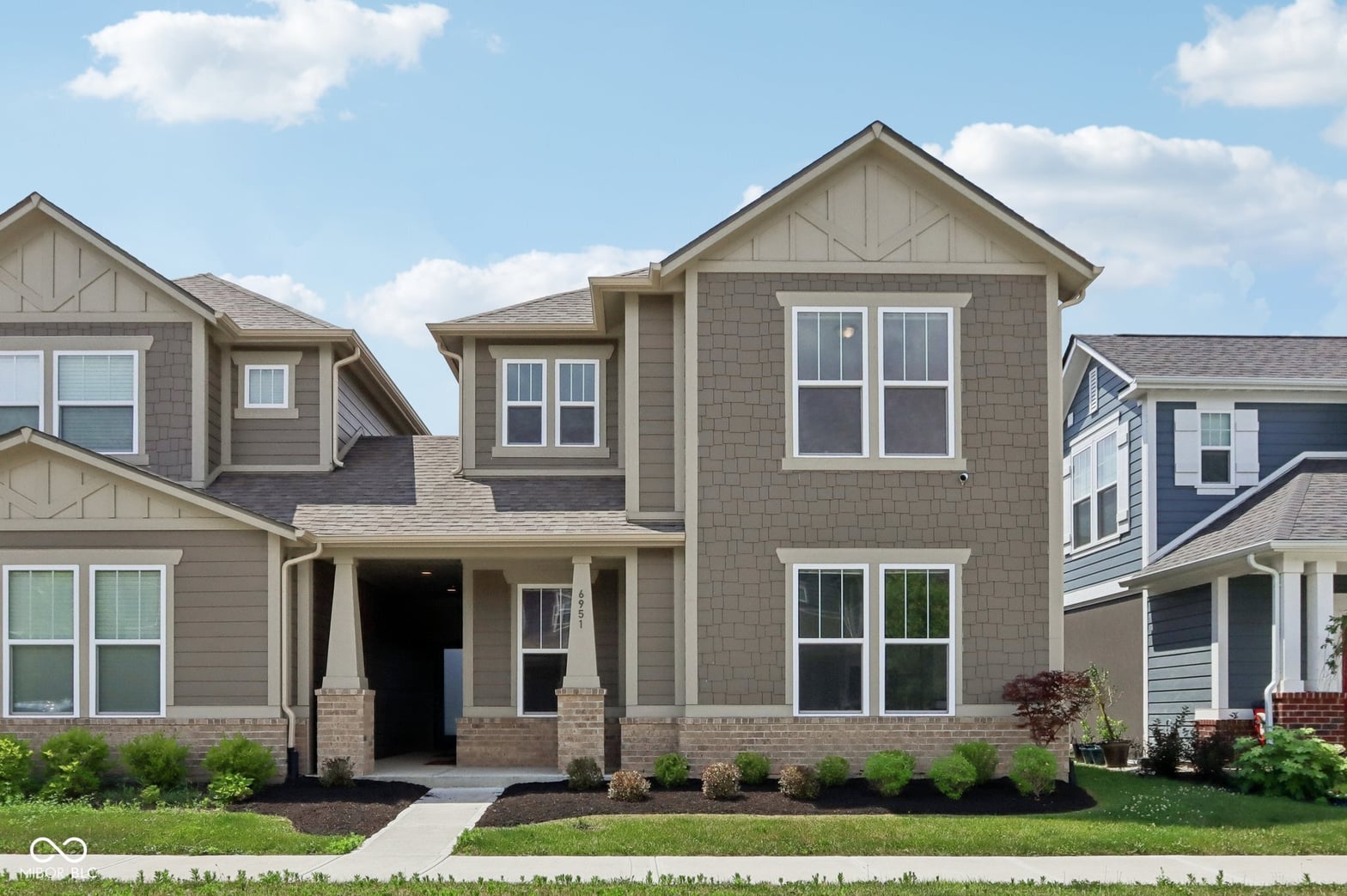Front exterior at 6951 Antiquity Drive, Carmel, IN