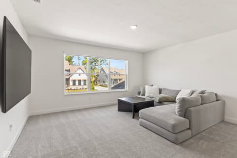 Family room at 1438 Chatham Hills Boulevard, Westfield, IN