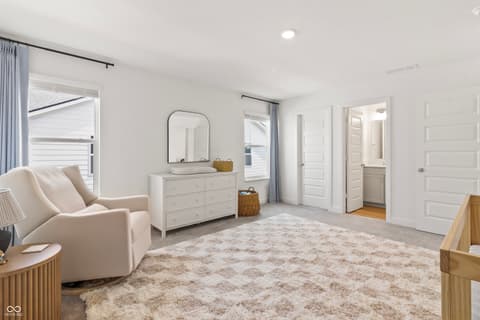 Primary bedroom at 1438 Chatham Hills Boulevard, Westfield, IN
