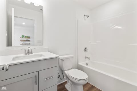 Bathroom at 1438 Chatham Hills Boulevard, Westfield, IN — Bright, updated bathroom with clean modern finishes.