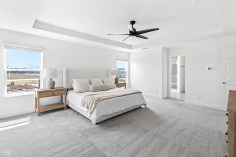 Primary bedroom at 1438 Chatham Hills Boulevard, Westfield, IN