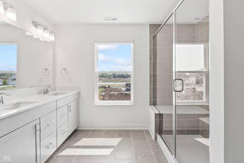 Primary bathroom at 1438 Chatham Hills Boulevard, Westfield, IN