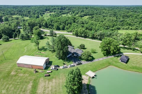 Aerial view at 1000 E County Road 55 S, North Vernon, IN