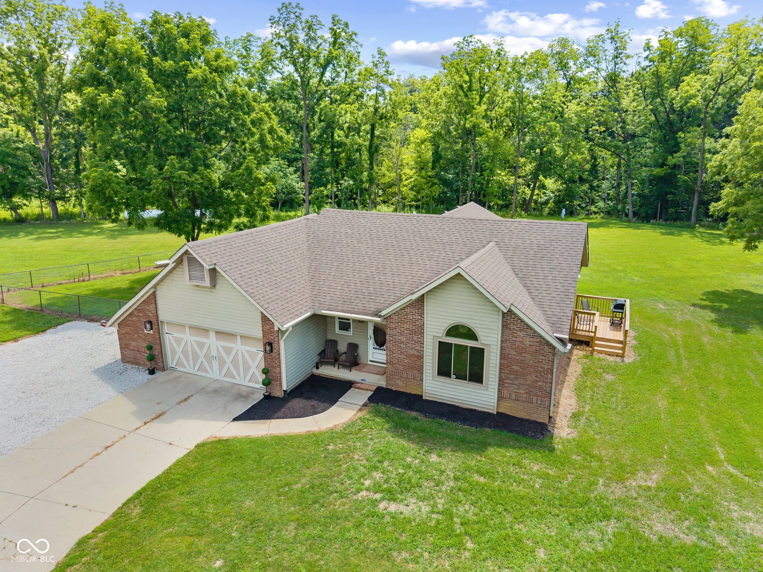 Aerial view at 4359 N State Road 75 Highway, North Salem, IN
