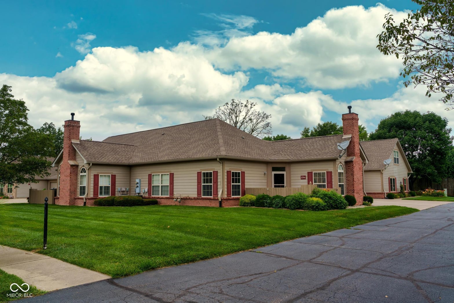 Front exterior at 1064 Laurelwood Lane, Greenwood, IN