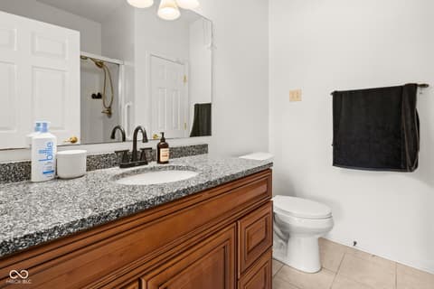 Primary bathroom at 1064 Laurelwood Lane, Greenwood, IN