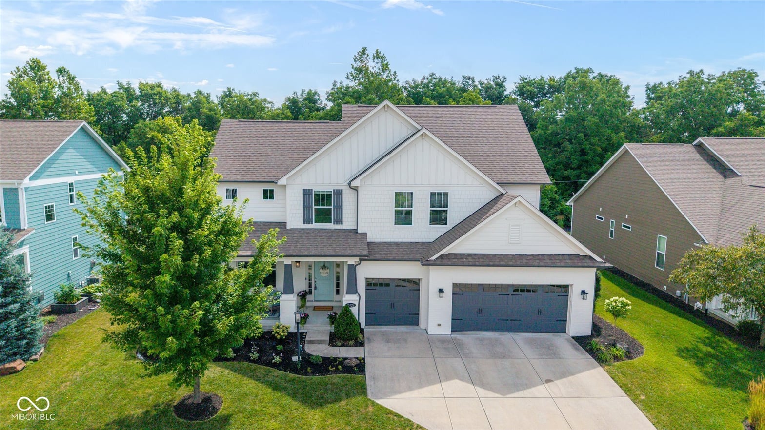 Front exterior at 15729 Viking Commander Way, Westfield, IN