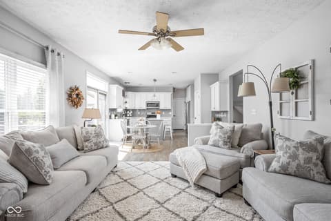 Living room at 2025 W Morse Drive, Cicero, IN