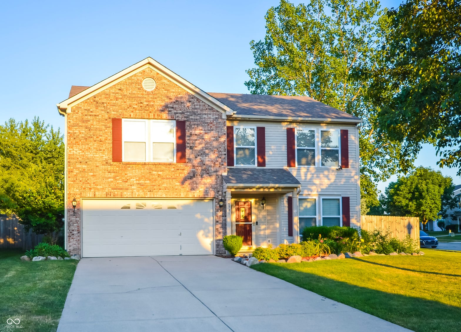 Front exterior at 14521 Stewart Circle, Fishers, IN
