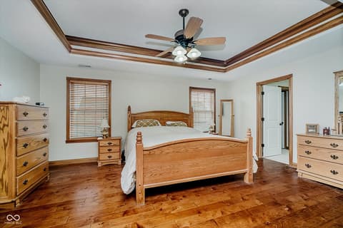 Primary bedroom at 7178 Lockford Walk N, Avon, IN