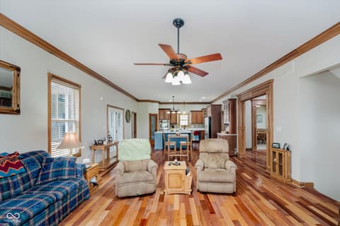 Living room at 7178 Lockford Walk N, Avon, IN