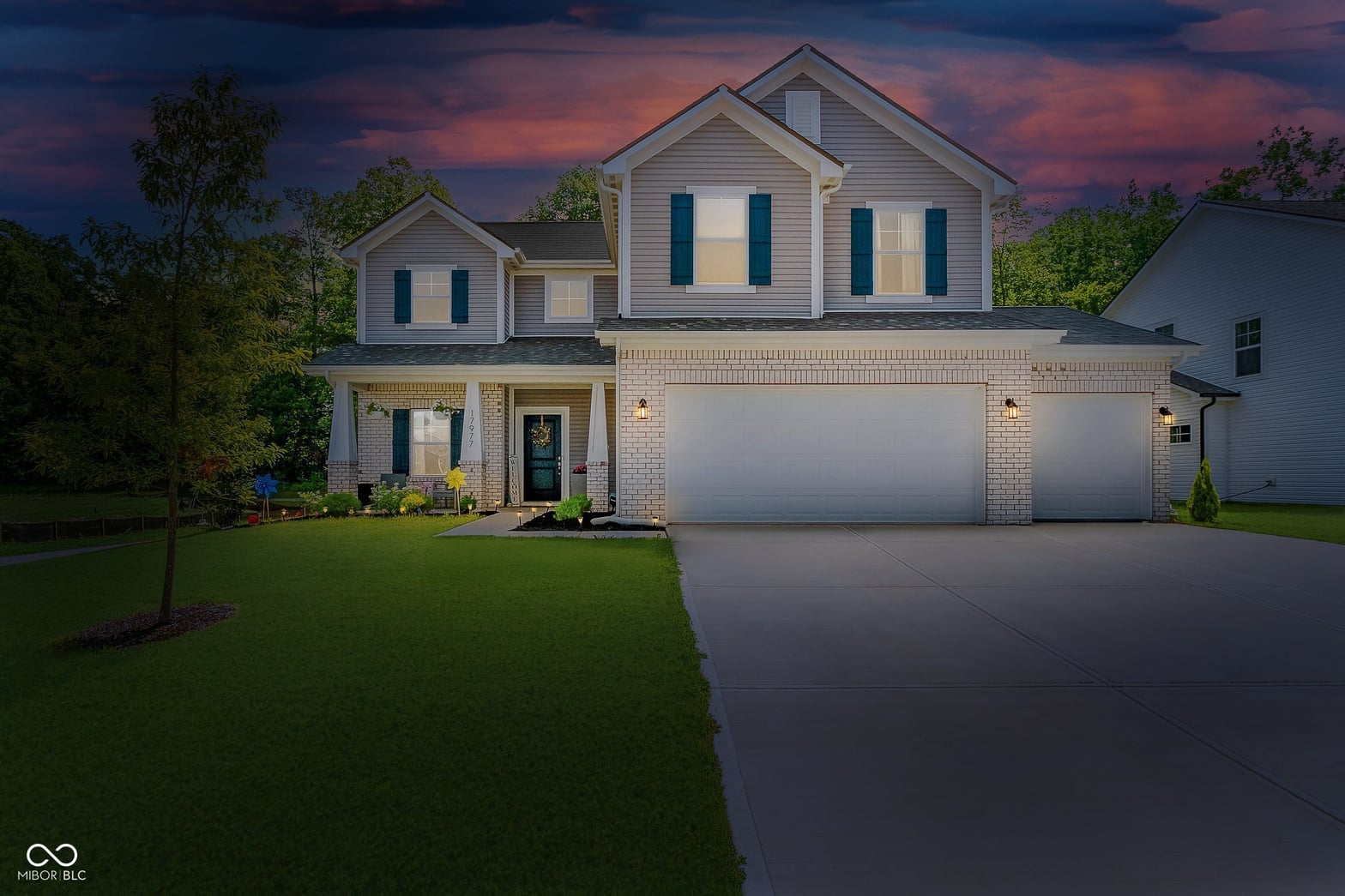 Front exterior at 17977 Ambrosia Trail, Westfield, IN