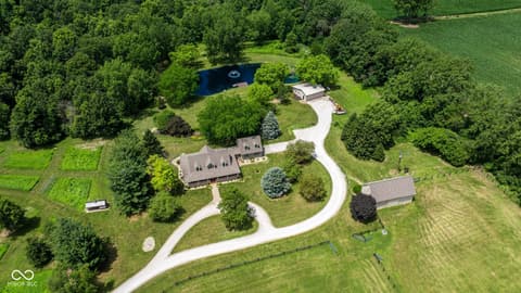 Aerial view at 4680 S 1000 W, Rensselaer, IN