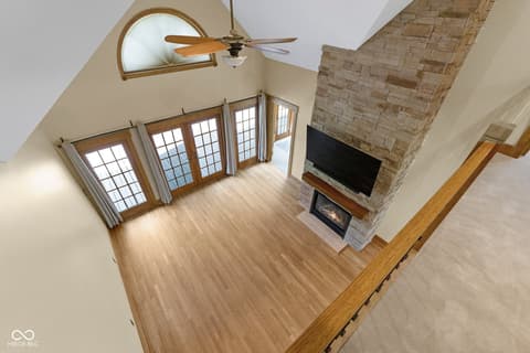 Living room at 4680 S 1000 W, Rensselaer, IN