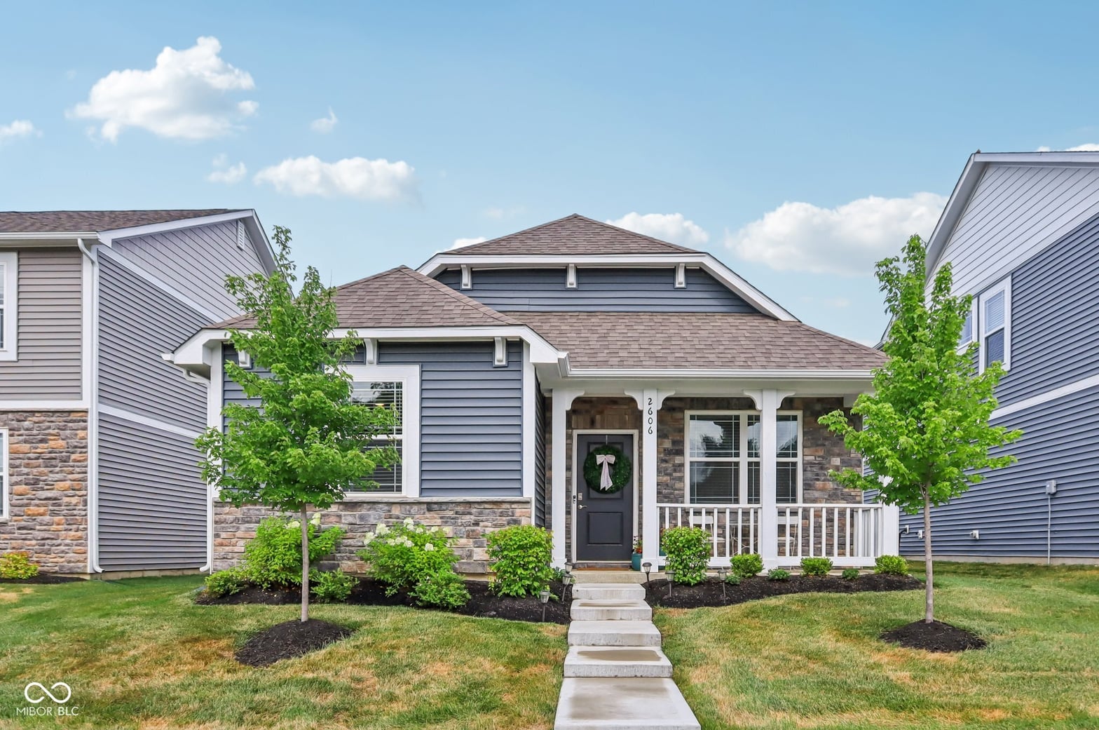 Front exterior at 2606 Barstow Drive, Whitestown, IN