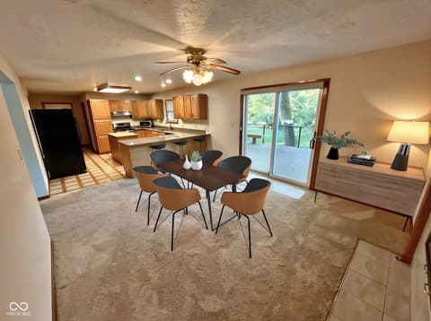 Dining room at 5488 N German Church Road, Indianapolis, IN