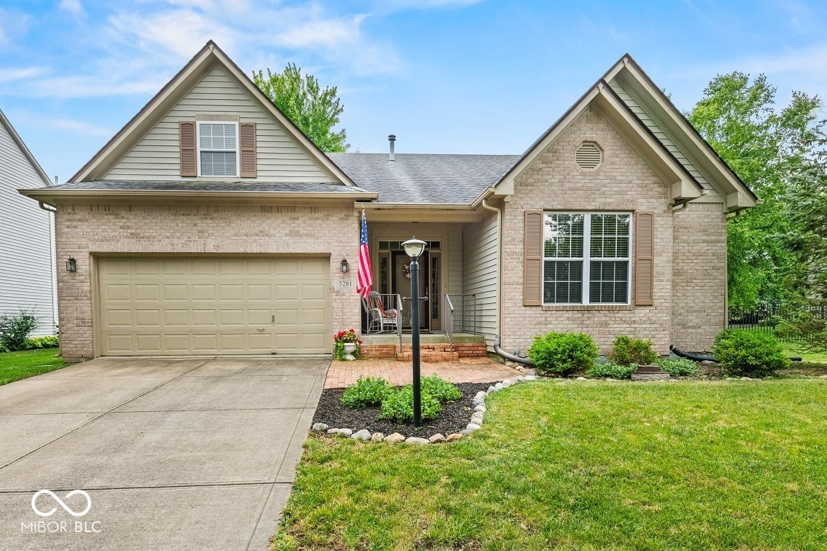 Front exterior at 5281 Ivy Hill Drive, Carmel, IN