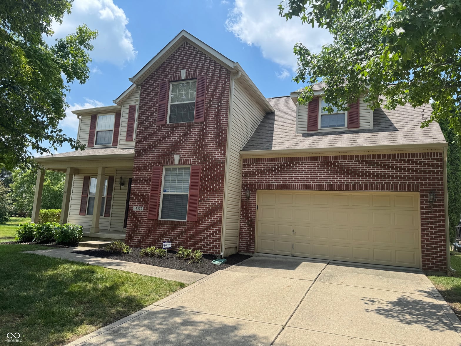Front exterior at 14520 Brackney Lane, Carmel, IN