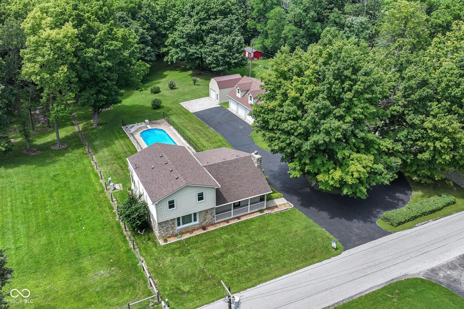 Aerial view at 11698 N Bethesda Road, Mooresville, IN