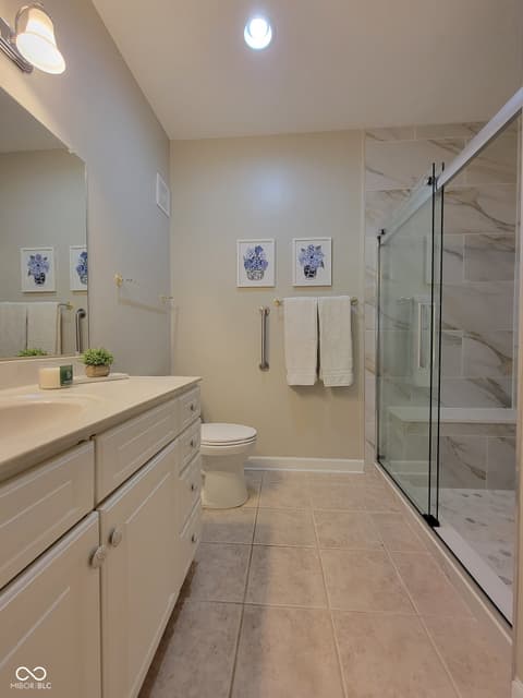 Primary bathroom at 1096 Shadow Ridge Road, Carmel, IN