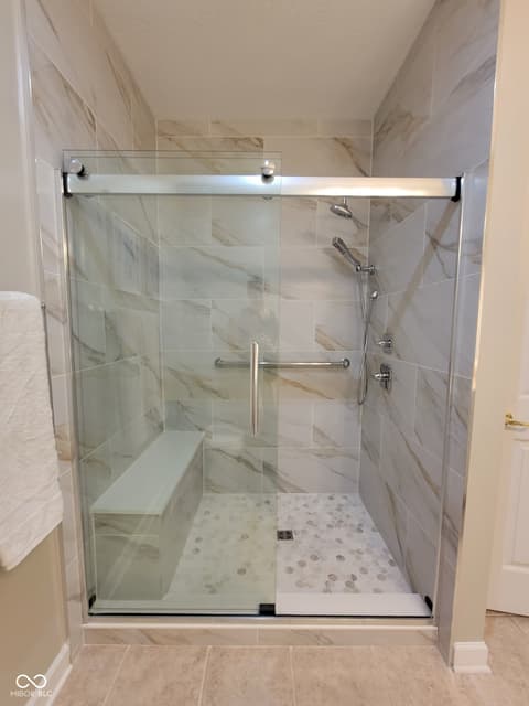 Primary bathroom at 1096 Shadow Ridge Road, Carmel, IN