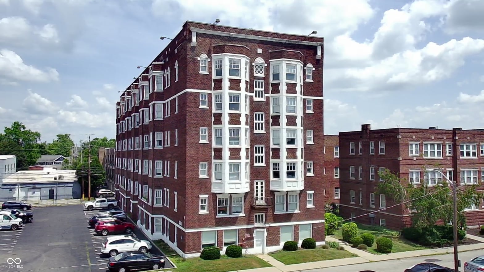 Front exterior at 230 E 9th Street E, Indianapolis, IN