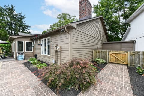 Side exterior at 4646 Lambeth Walk, Carmel, IN