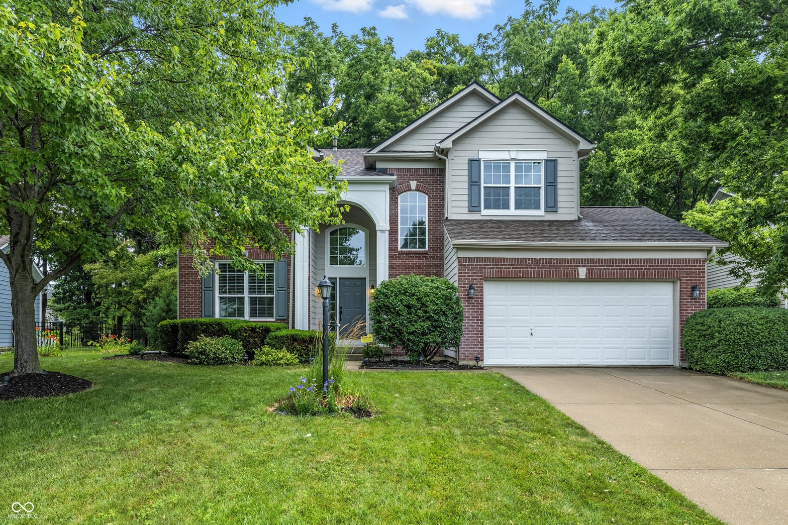 Front exterior at 8612 Weaver Woods Place, Fishers, IN