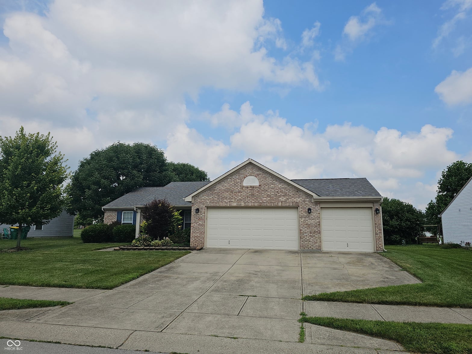 Front exterior at 3838 Crest Point Drive, Westfield, IN