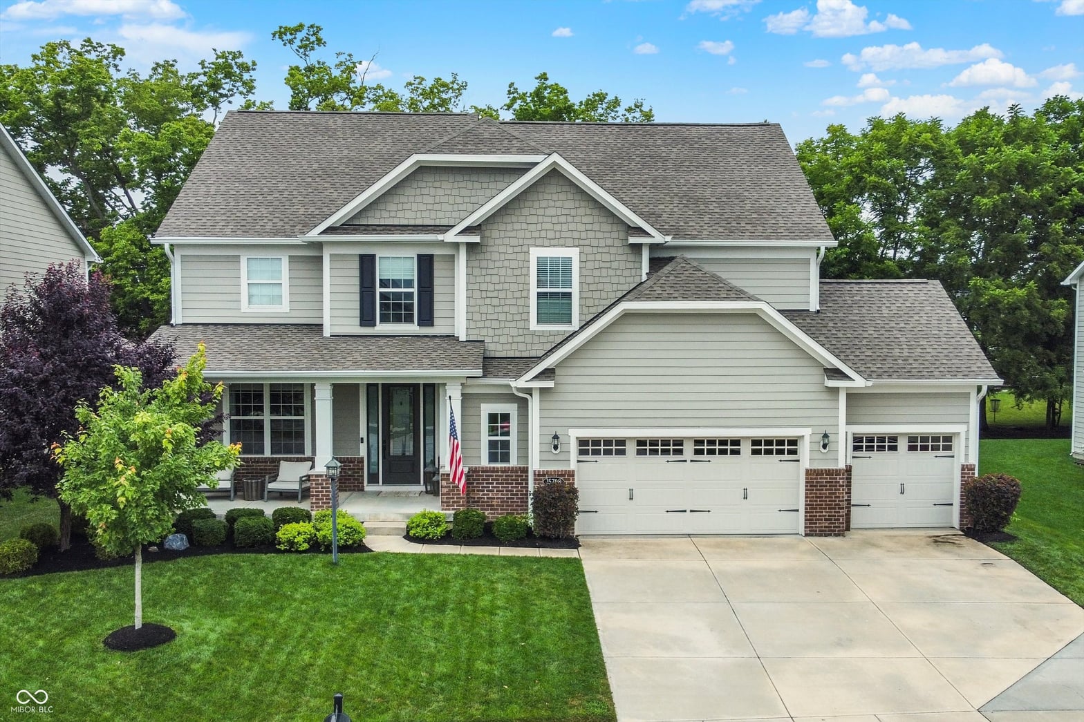 Front exterior at 15708 Byrding Drive, Westfield, IN
