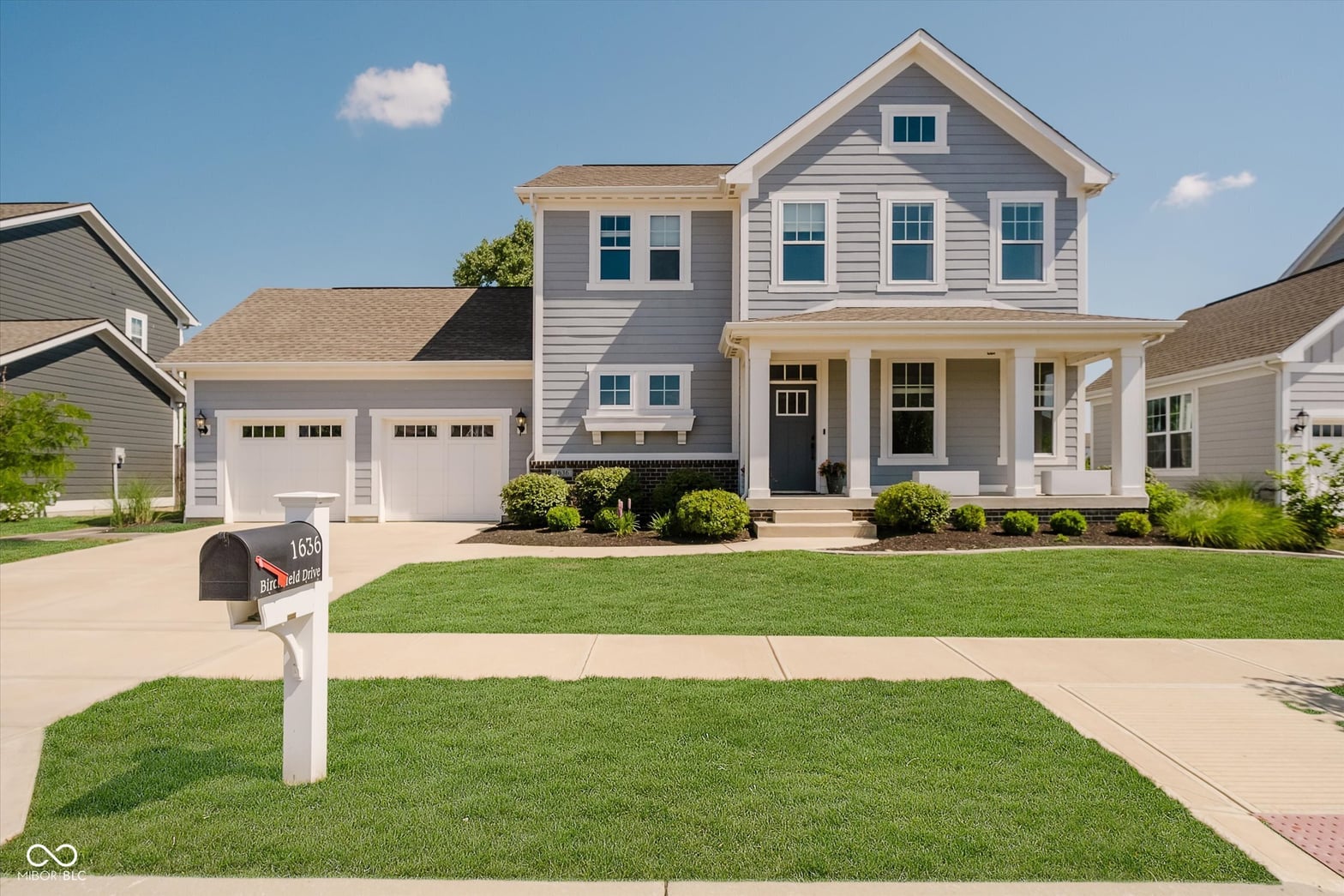 Front exterior at 1636 Birchfield Drive, Westfield, IN