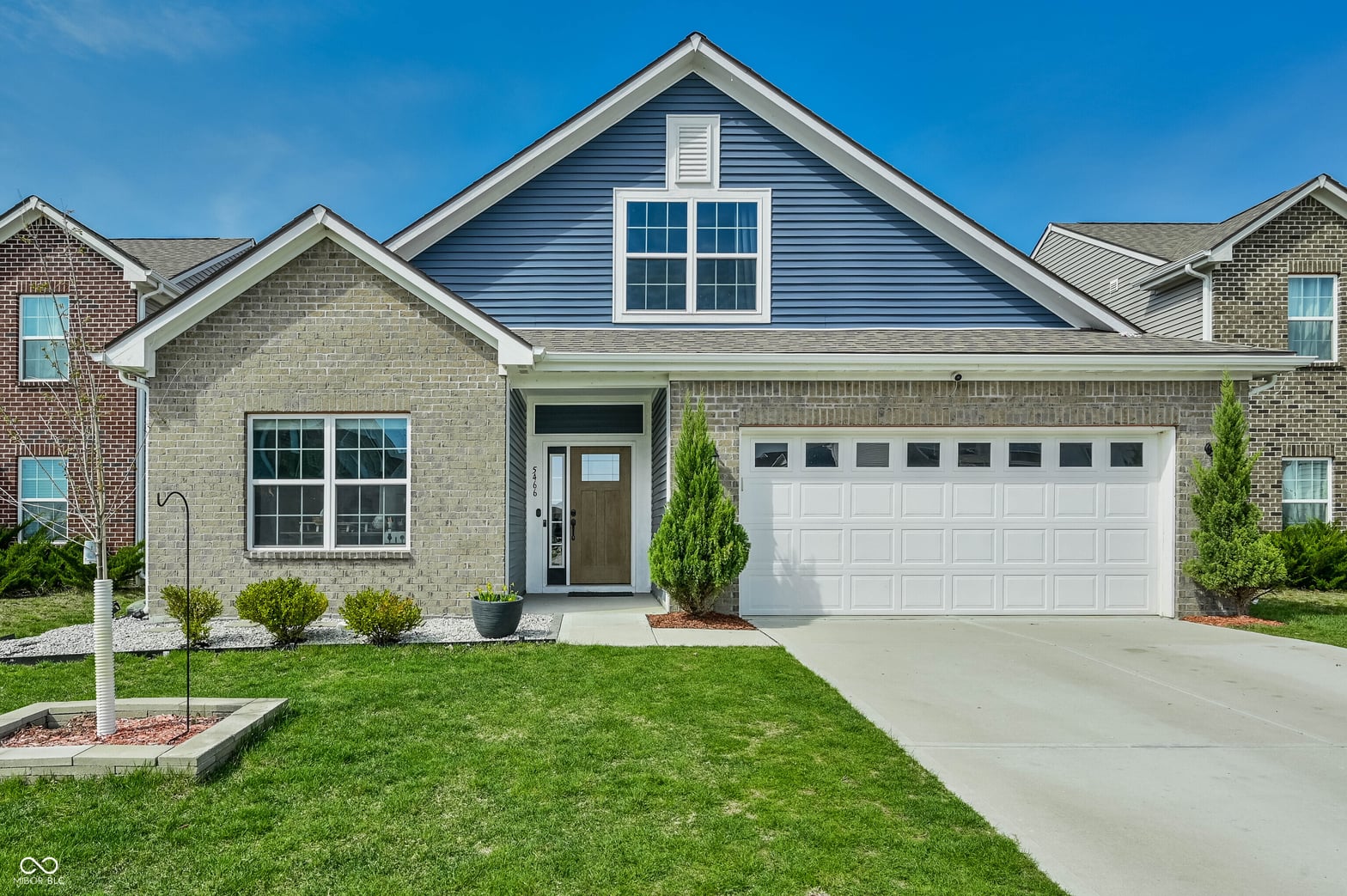 Front exterior at 5466 Maywood Drive, Whitestown, IN